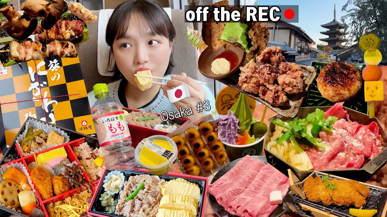 [옾더레] 🇯🇵#3 교토 여행 vlog🌿길거리음식 잔뜩 뿌셔🥹기차에서 도시락먹기 | 기요미즈데라 | 스키야키,kyk돈까스,당고,말차디저트,복숭아물,가라아게 | 먹방브이로그