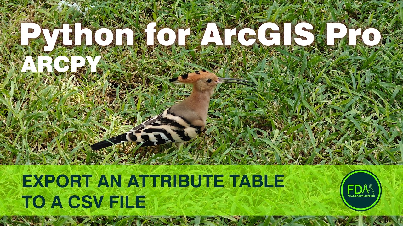ArcPy Export Attribute Table to CSV | Python for ArcGIS Pro