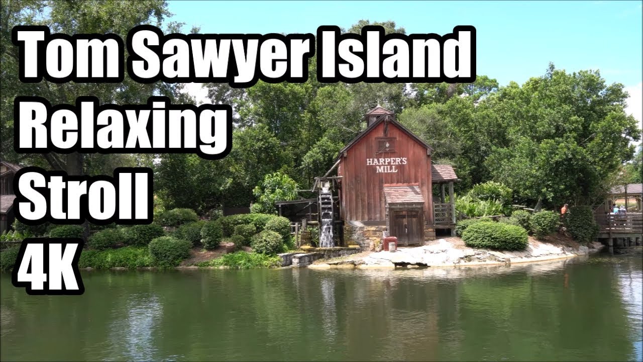 Tom Sawyer Island at Disney's Magic Kingdom - Relaxing Stroll in 4K - HQ Audio