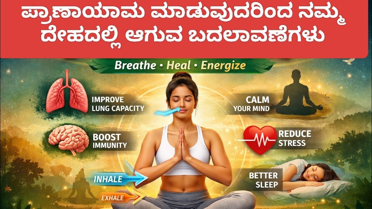 ಪ್ರಾಣಾಯಾಮದ ಪ್ರಯೋಜನಗಳು