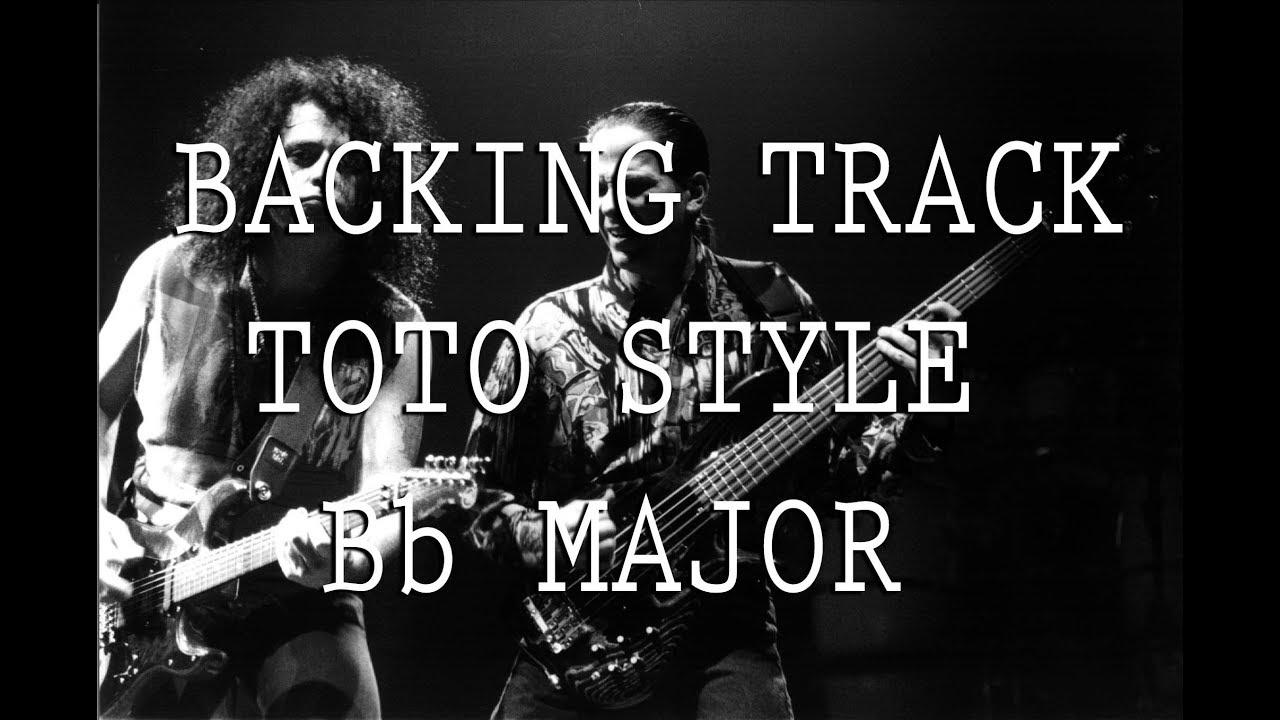Guitar Backing Track - Bb Major - Toto Style (I'll Be Over You)