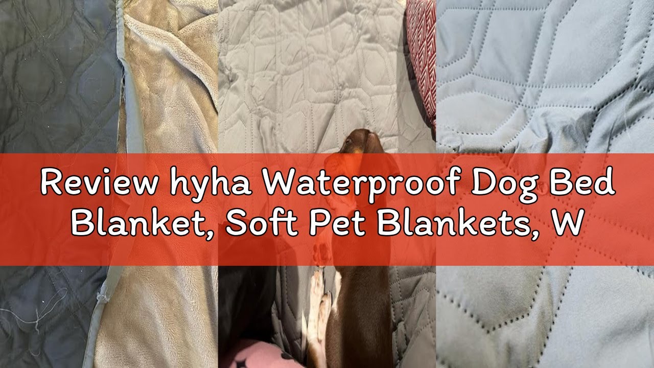 Review hyha Waterproof Dog Bed Blanket, Soft Pet Blankets, Waterproof Couch Cover for Dogs, Reversib