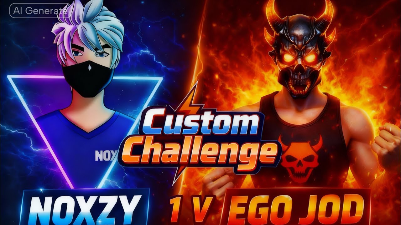 🛑 NOXZY VS EGO JOD | 1 V 1 CUSTOM CHALLENGE | 