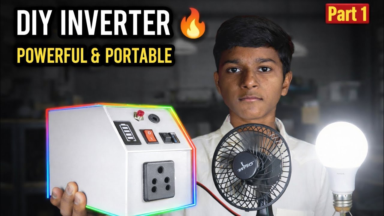 घर पर बनाओ DIY Inverter ओर बचाओ ₹5000🔥 - Inverter Kaise Banaye !