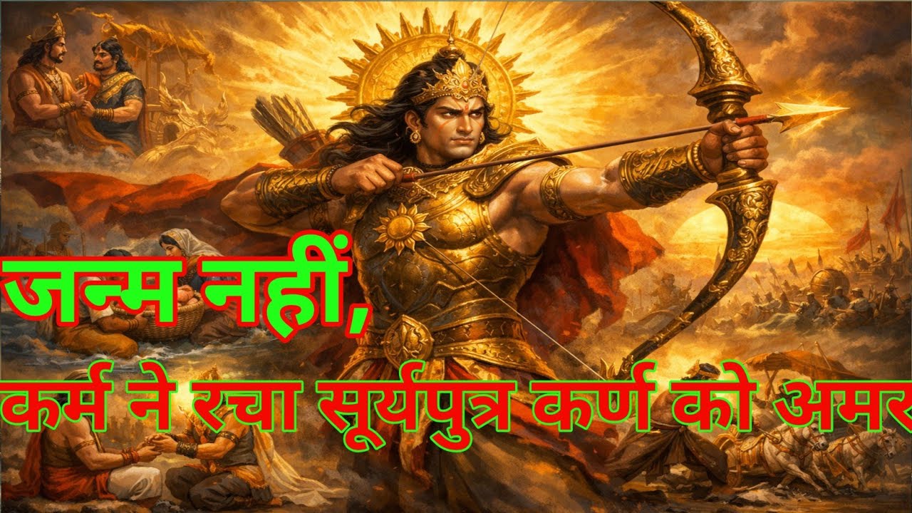 जन्म नहीं, कर्म ने रचा सूर्यपुत्र कर्ण को अमर।।Aastha vani।