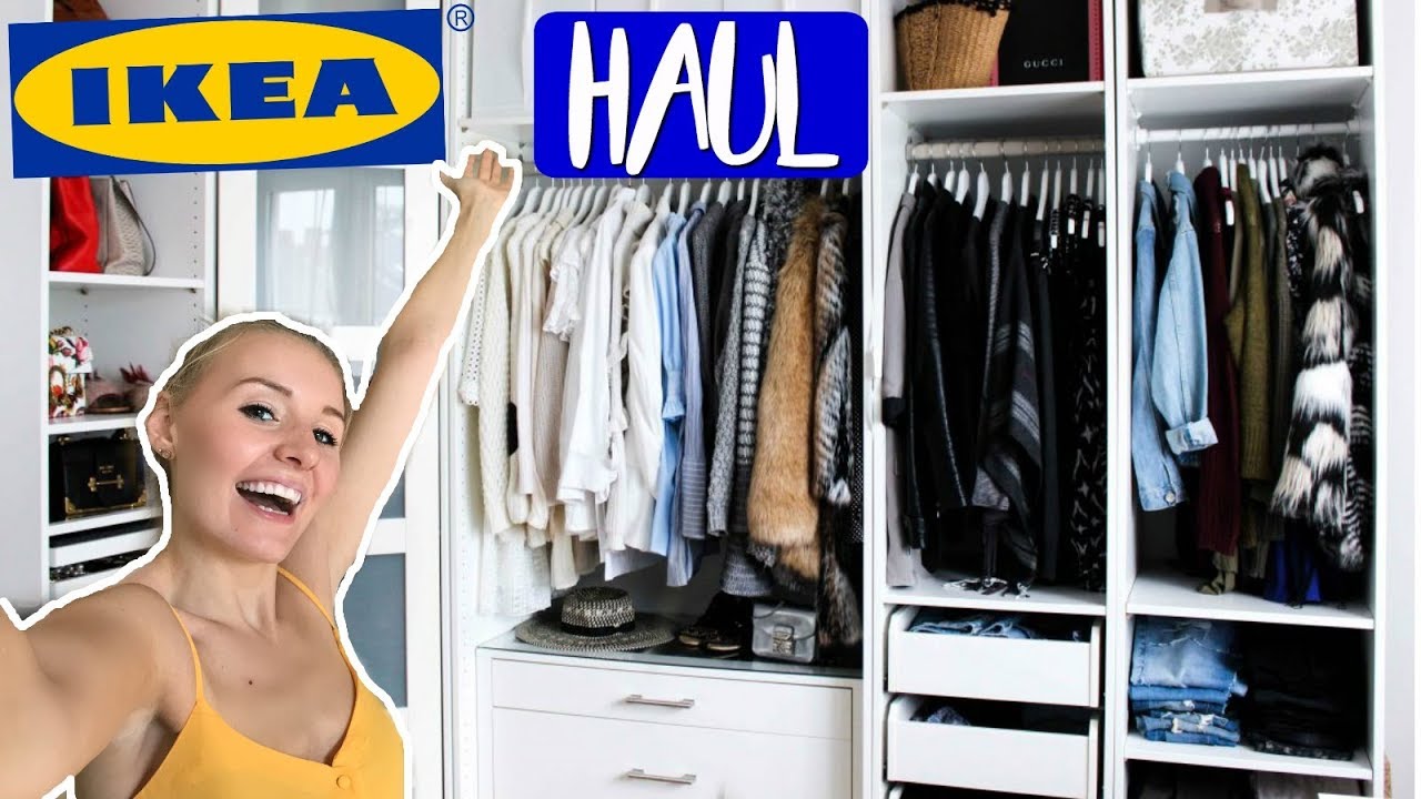 XXL Ikea Haul! PAX Kleiderschrank Tour, Aufbewahrung & Mehr!