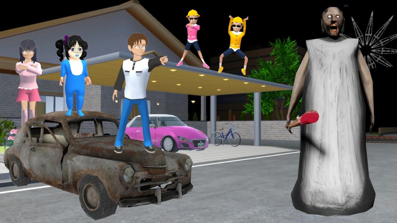 Yuta Mio Kabur Dari Rumah GRANNY Pake Mobil 😱| Sakura School Simulator