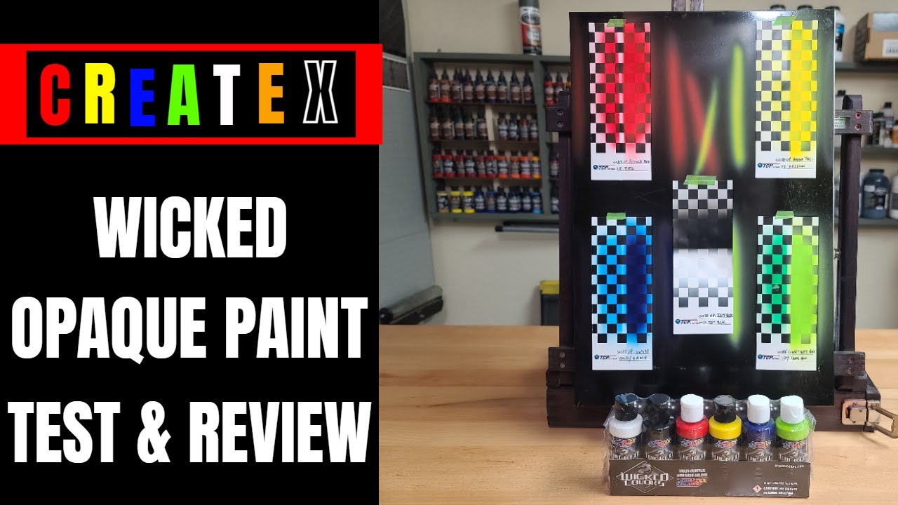 Createx Wicked Opaque Colors - Test and Review