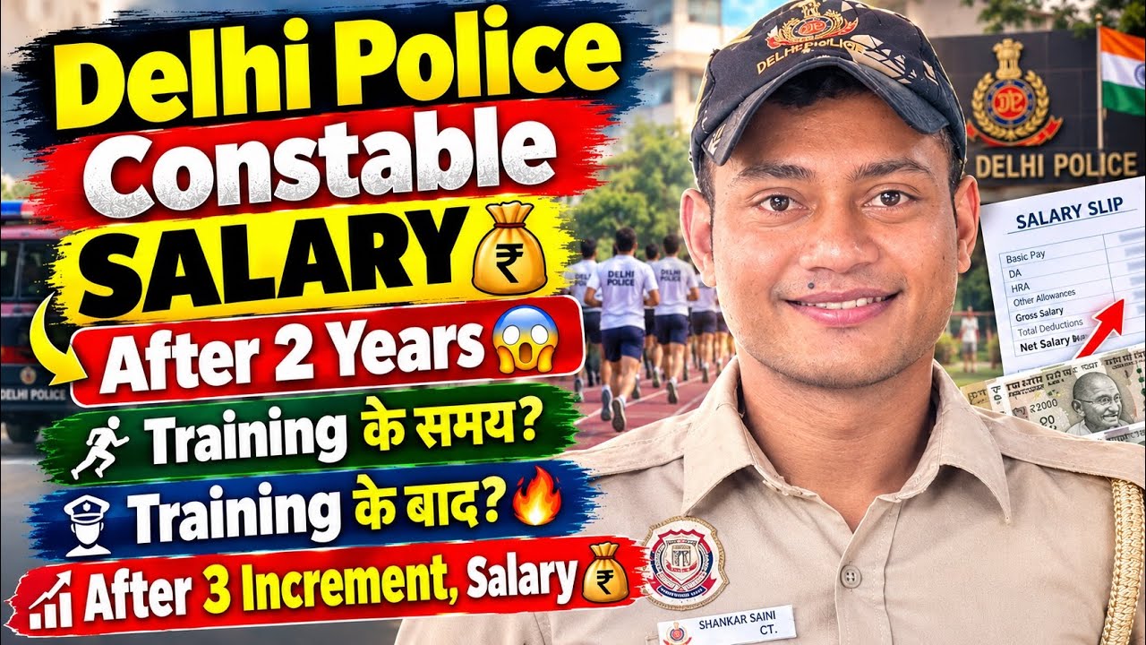 Delhi Police Constable Salary 💰 | Training से 3 Increment तक पूरी Salary🥰