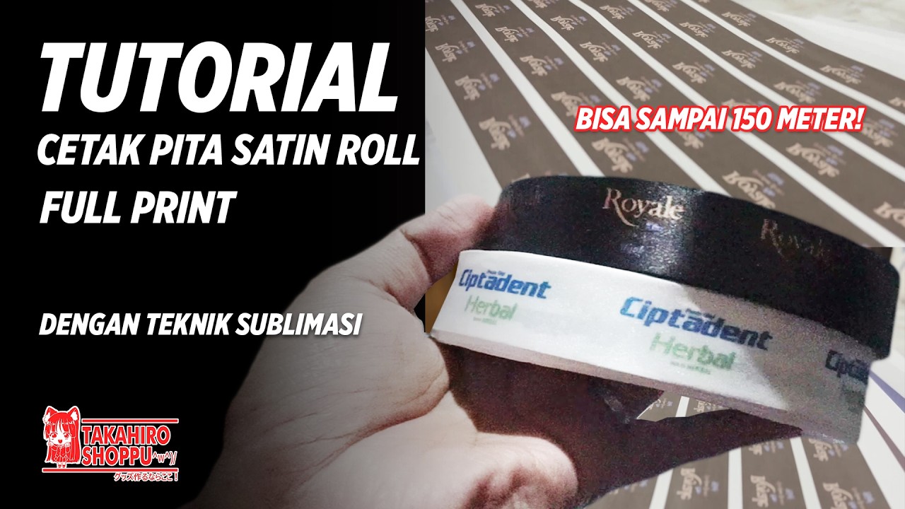 CETAK PITA SATIN ROLL FULL PRINT PAKAI TEKNIK SUBLIMASI❗ (BISA SAMPE 10 METER)