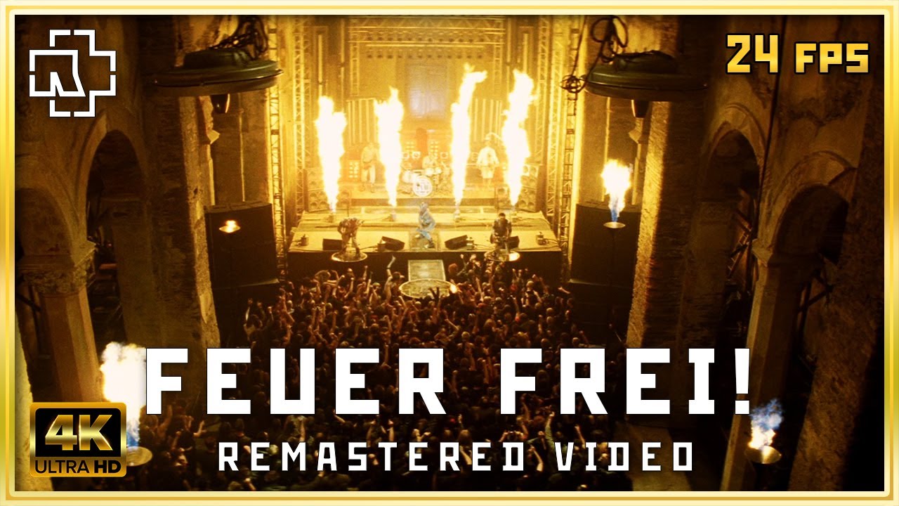 Rammstein Feuer Frei! 4K Remastered music video with English subtitles