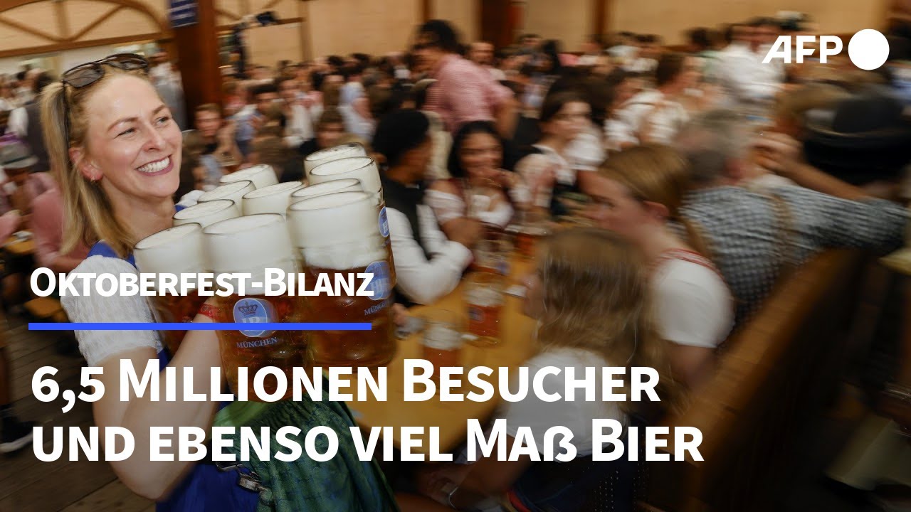 Oktoberfest-Bilanz: 6,5 Millionen Besucher und ebenso viel Ma&szlig; Bier | AFP