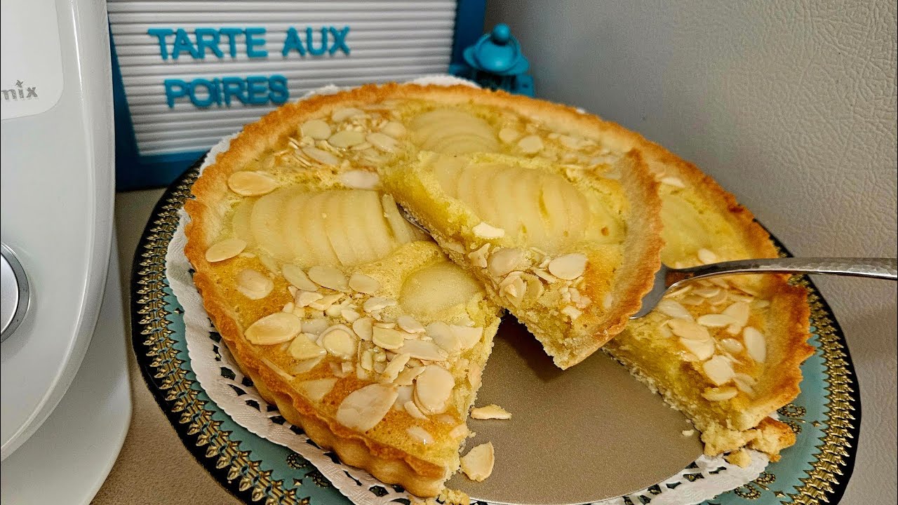 Tarte Amandine aux poires au thermomix #thermomix