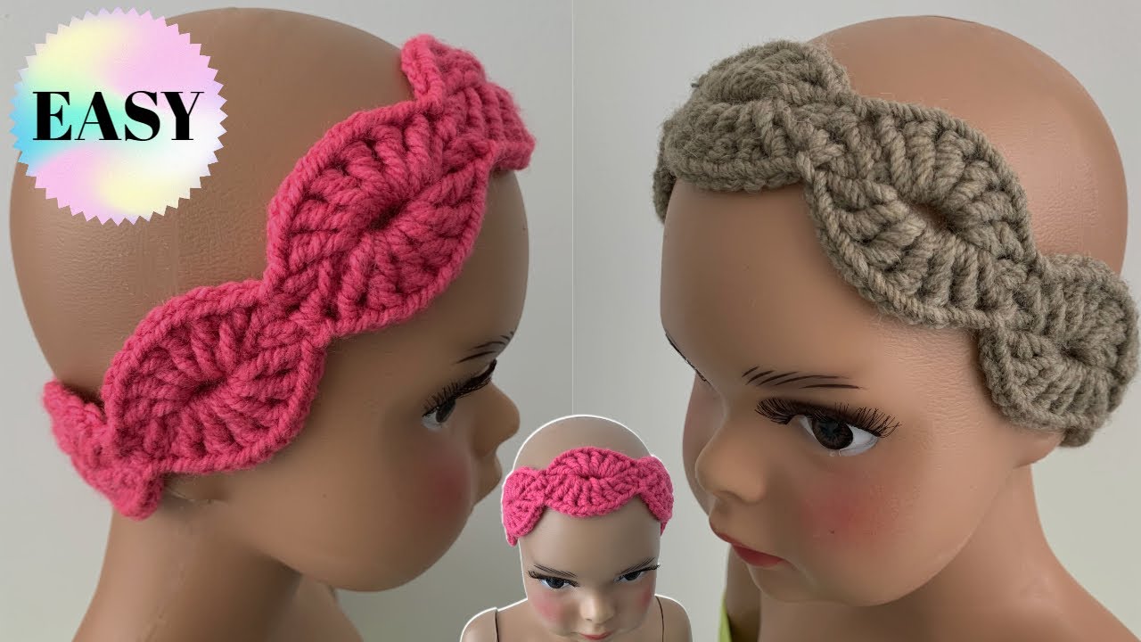 Easy Little Girl Crochet Headband For Absolute Beginners | Full Tutorial| FREE Crochet Pattern