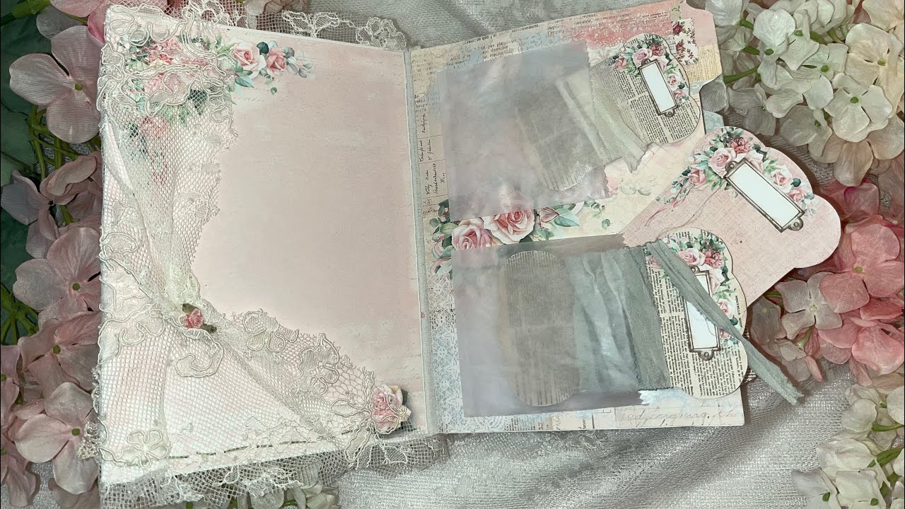 Journal Pages and Cover Tutorial using Shabby Art Boutique LinenLace&Paper 