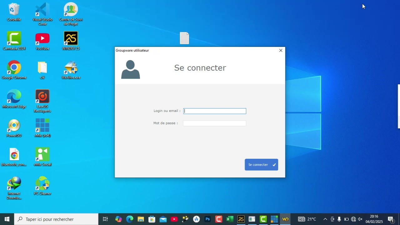 Créer une Fenêtre d'Authentification Efficace en Windev