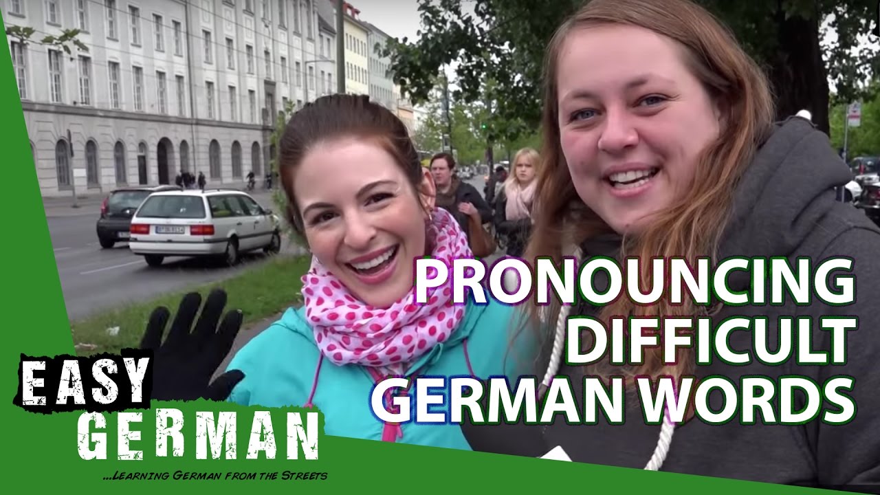Dana tries to pronounce difficult German words | Easy German 88
