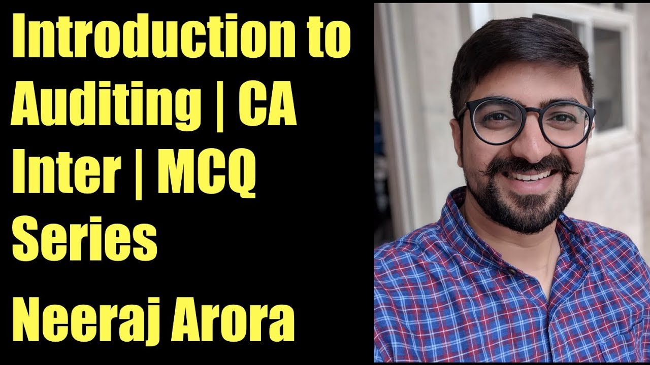 Introduction to Auditing | CA Inter | MCQ Series Part 1