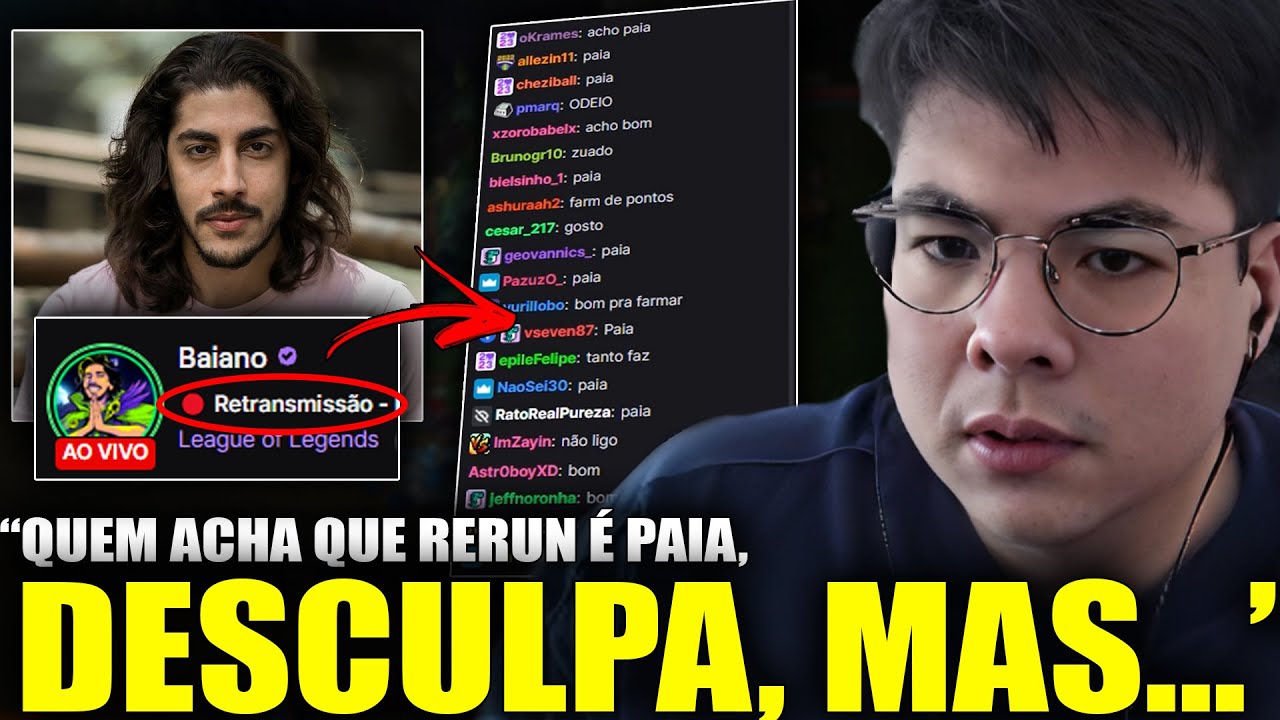 POLÊMICA! EsA responde CRÍTICAS à Live do Baiano