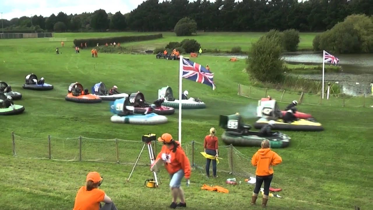 Andy's Gang Warily Hovercraft Racing Crashes 2012