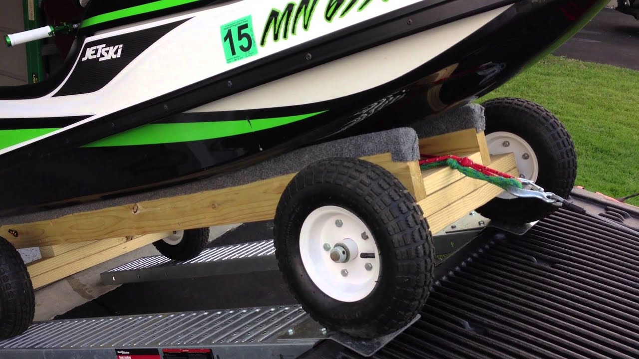 Stand-up Jetski Loading into a Pickup