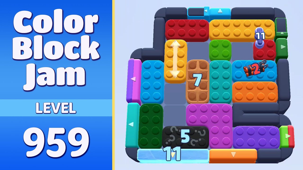 Color Block Jam Level 959 (960) | Every Puzzle Solved! 🎯
