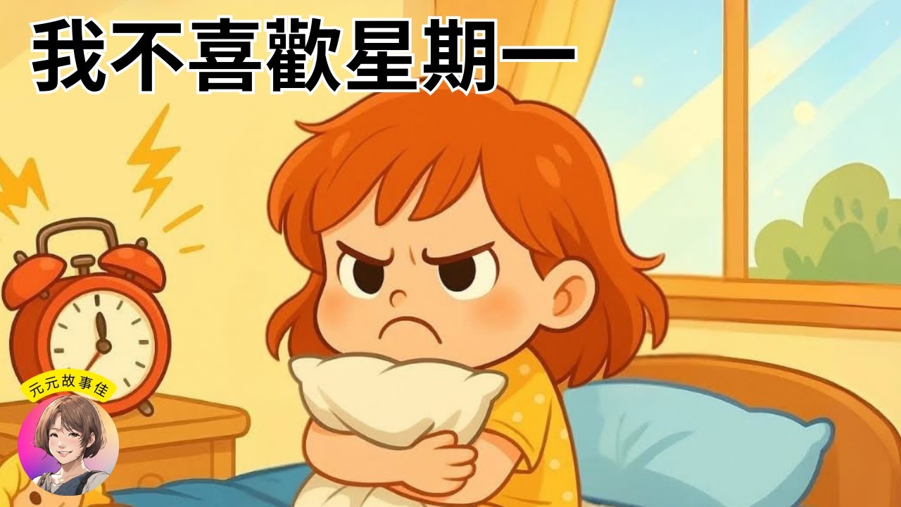我不喜歡星期一｜為什麼不喜歡星期一｜元元老師說故事｜兒童床邊故事｜3-6歲
