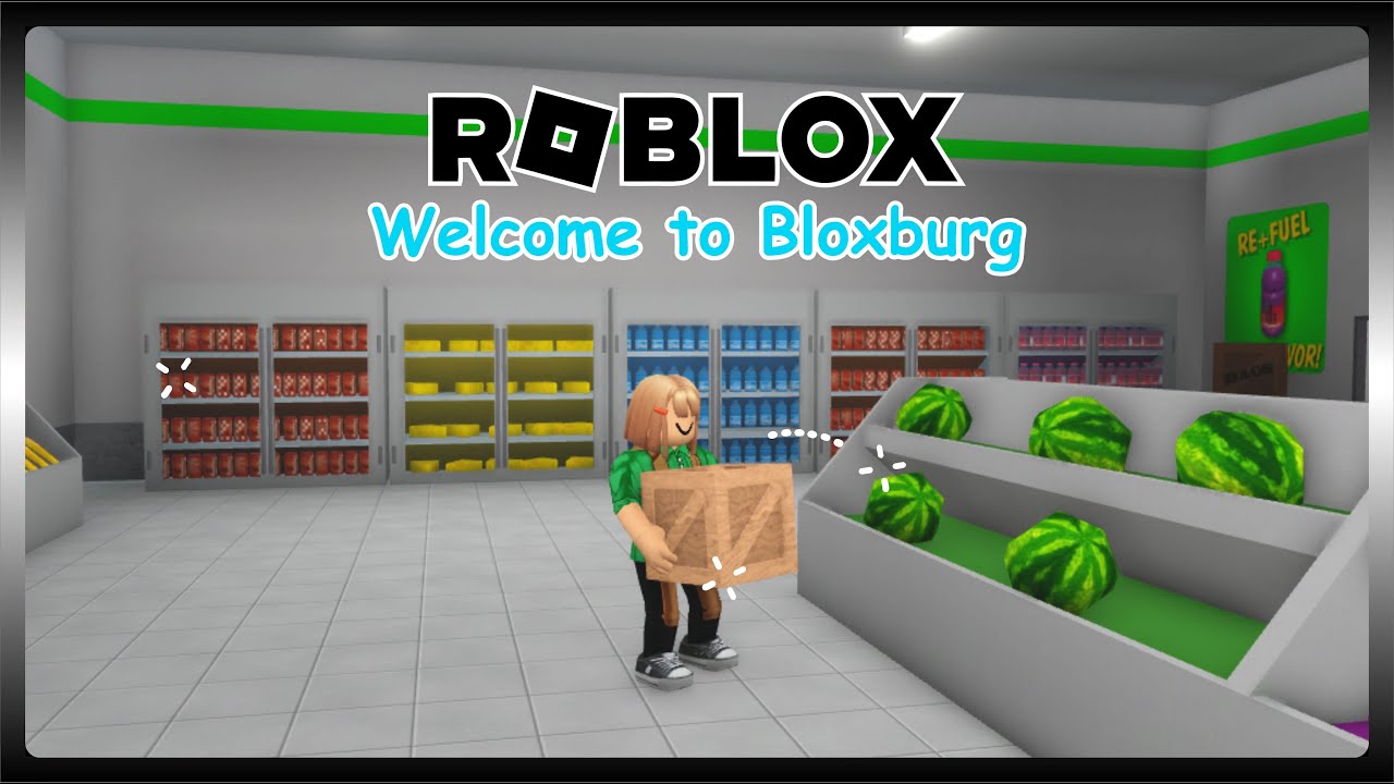 Roblox Welcome to Bloxburg | WORKING AS A STOCKER (at BFF Supermarket)