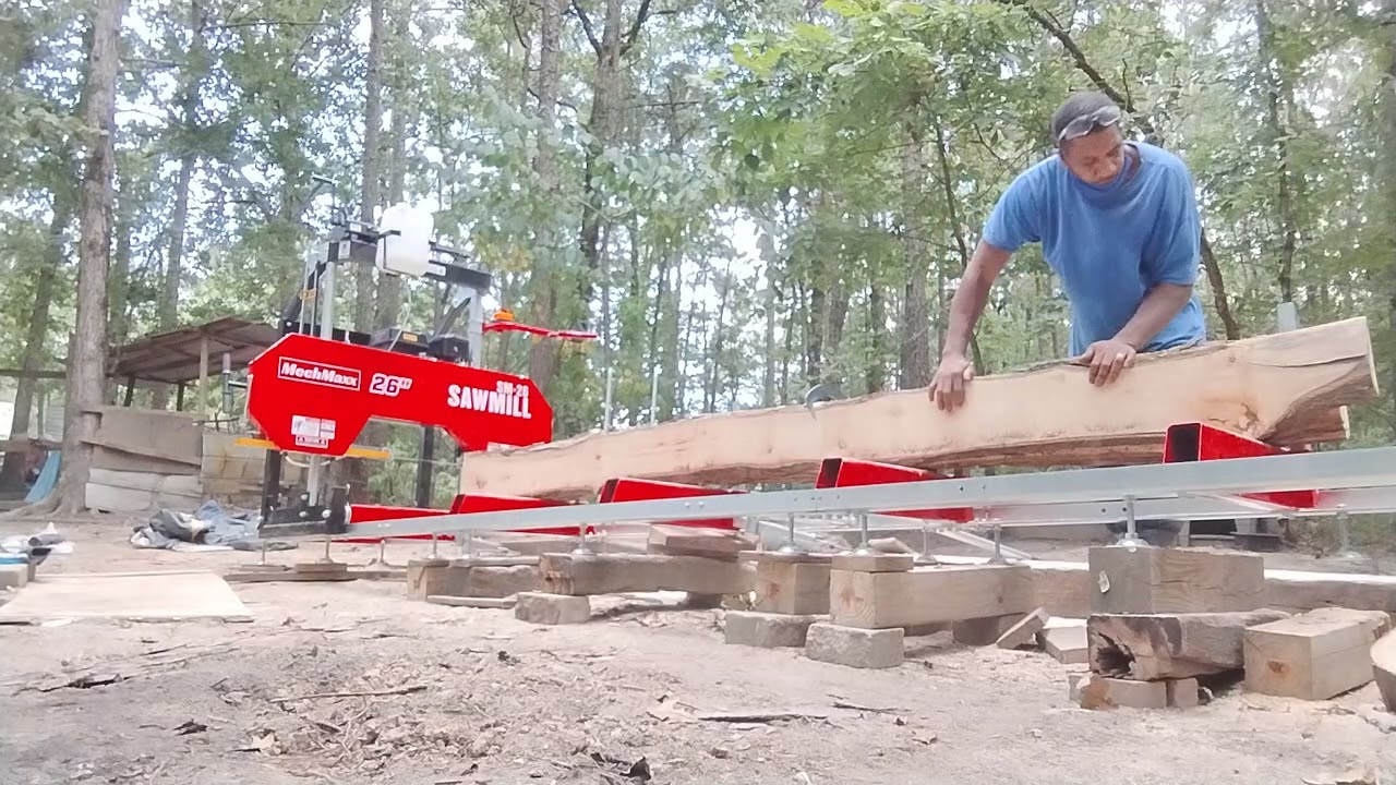 Using my MECHMAX SAWMILL for the first time.