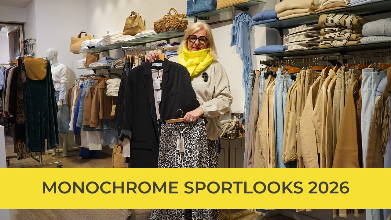 Monochrome Sportlooks Frühjahr 2026 - Elegant und bequem!