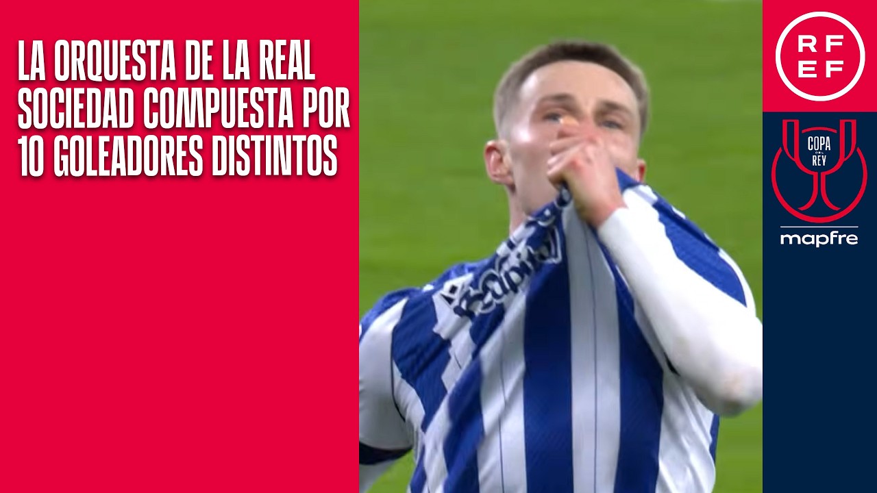 La orquesta de la Real Sociedad compuesta por diez goleadores distintos