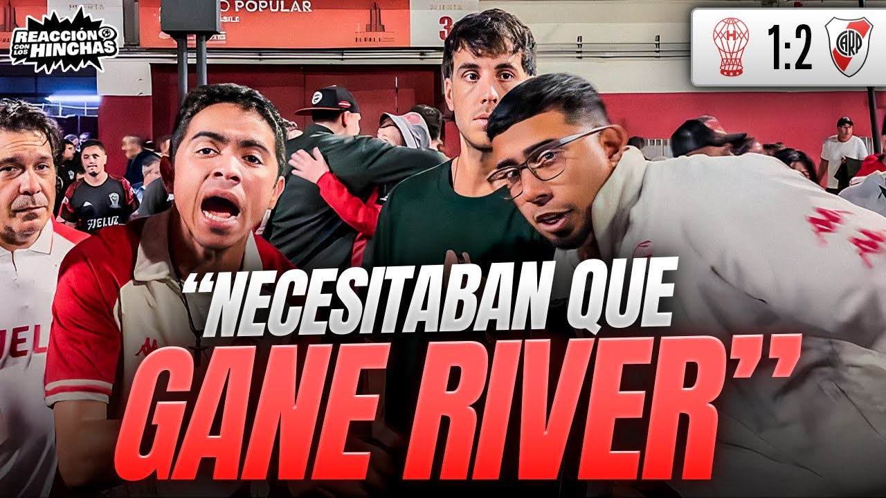 REACCIÓN CON LOS HINCHAS / HURACÁN 1-2 RIVER 