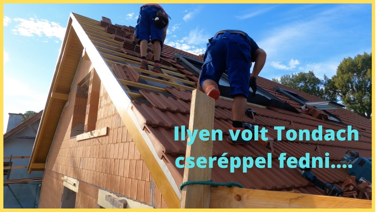 Cserepezés - Tondach Wiener Norma Naturrot cseréppel