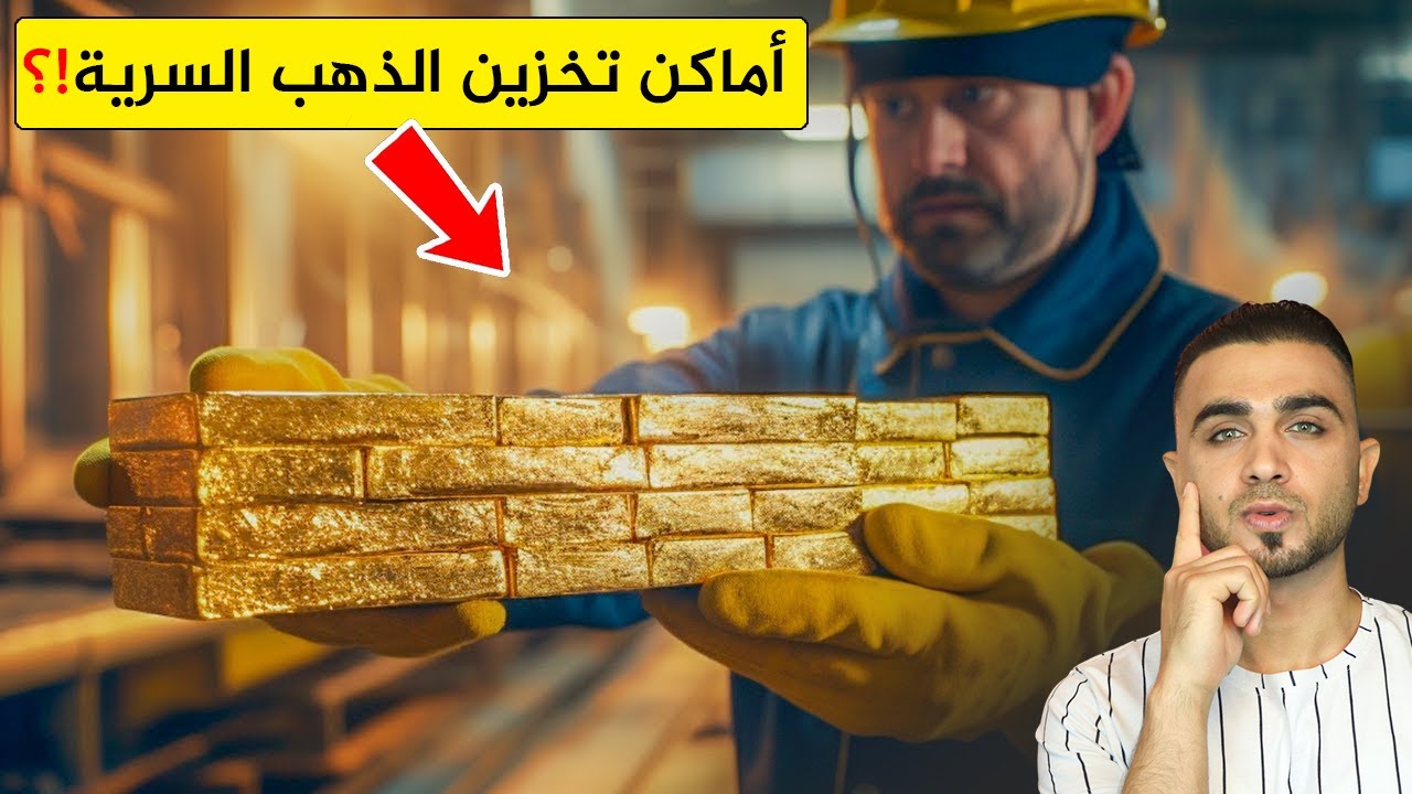 مشاهد سرية من داخل مصانع ومخازن الذهب المخفية😱استخراج الذهب وتحويله لسبائك تُخزن تحت الأرض🤔