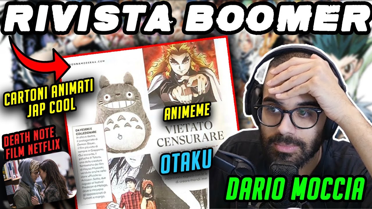 Dario Moccia LEGGE una rivista BOOMER che parla di ANIME e MANGA
