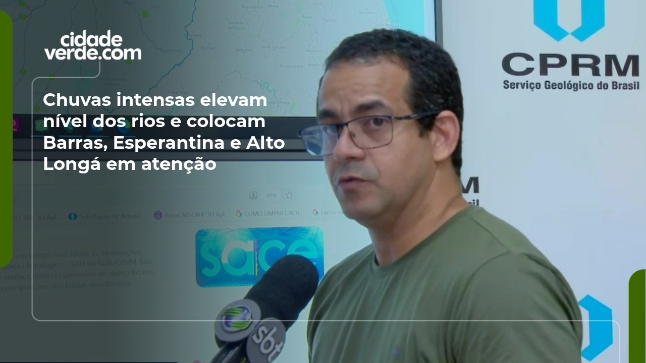 Chuvas intensas elevam nível dos rios e colocam Barras, Esperantina e Alto Longá em atenção