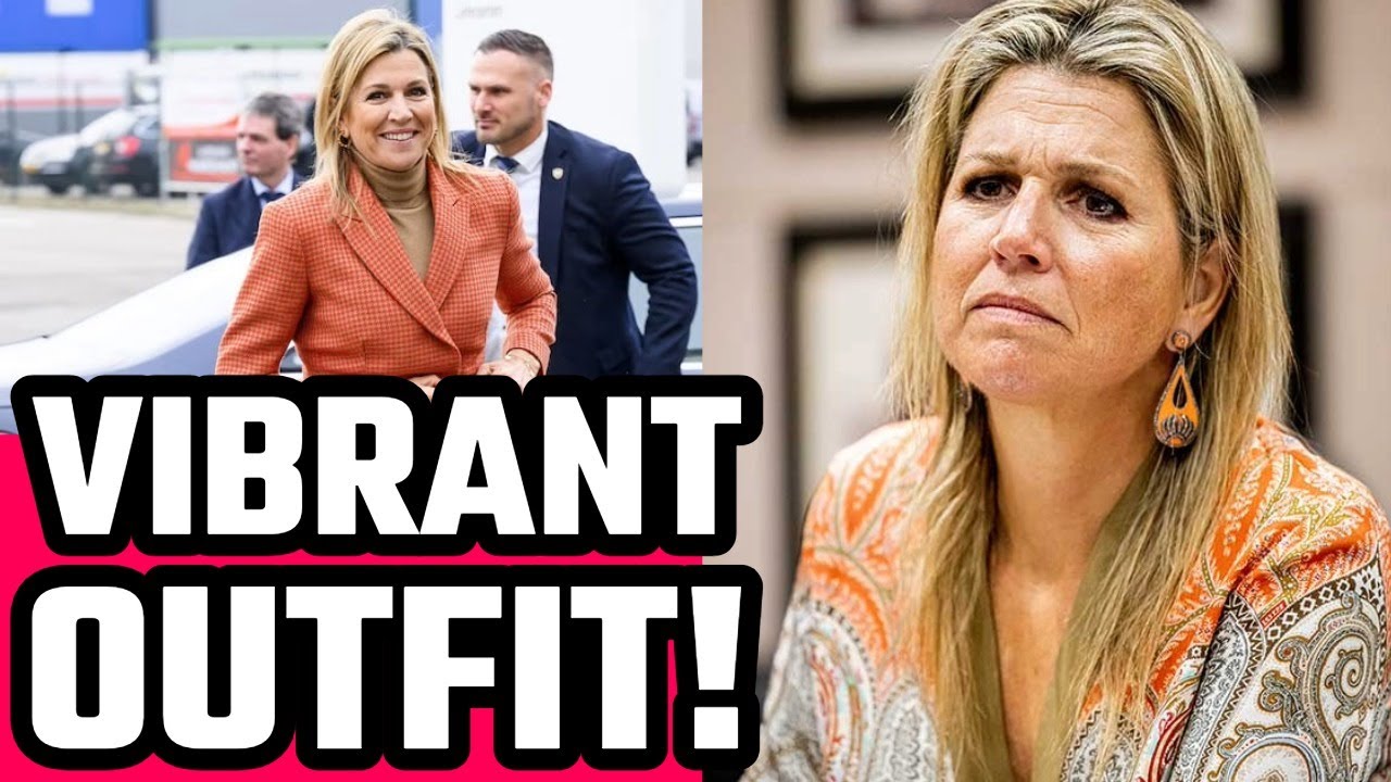 Queen Máxima of the Netherlands forgoes brooches with her vibrant outfit!