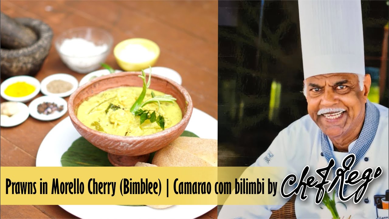 Prawns in Morello Cherry (Bimblee) | Camarao com bilimbi by Chef Rego from Goa