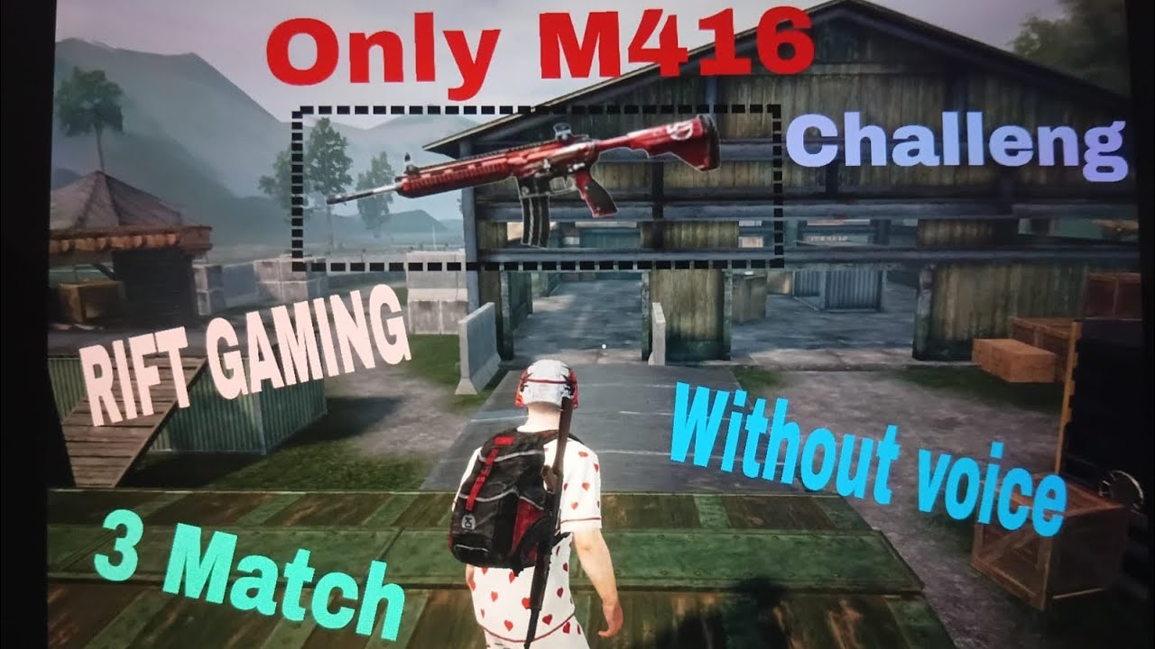 Only M416 Gun challenge 3 Match💫/PUBG MOBILE 