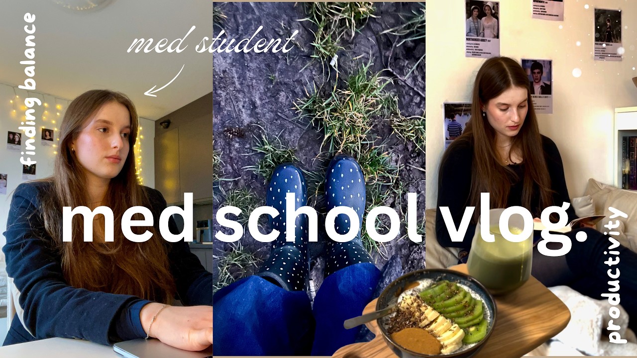 mindful productive days in med school | studying, tea & small joys