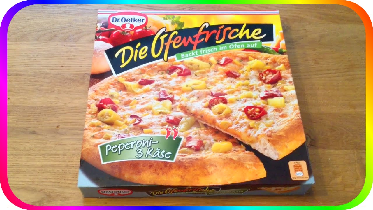 Die Ofenfrische 3-K&auml;se Peperoni Pizza TEST