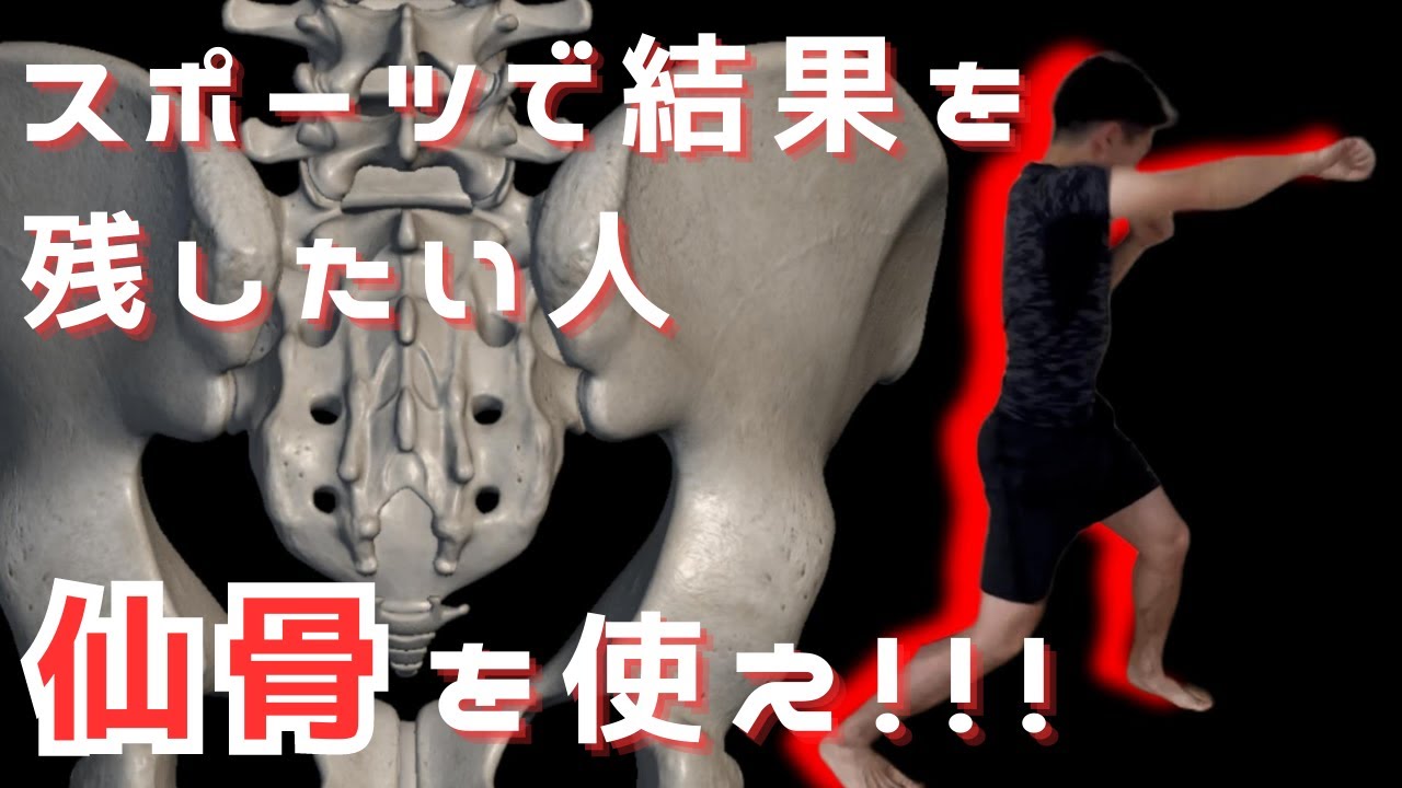 【スポーツで結果を出したい人】仙骨を使えば筋力に頼らずとも威力を上げられます