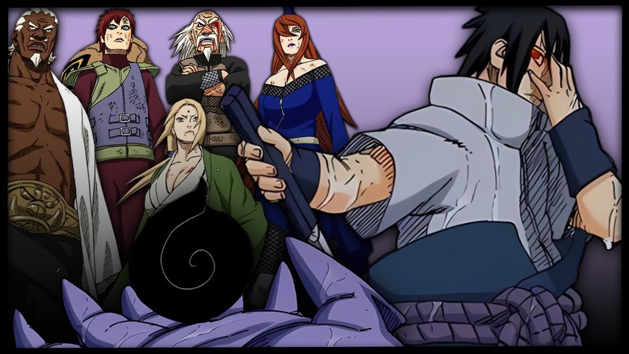 EMS Sasuke vs The 5 Kage