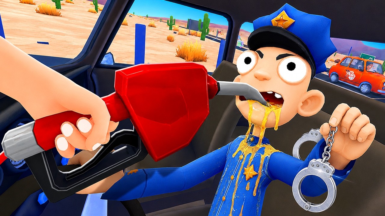 I Messed With the POLICE Until They ARRESTED Me in Gas N Cars VR