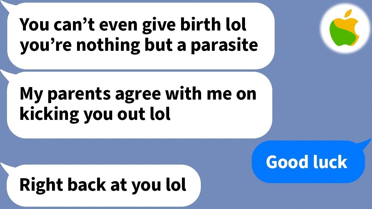 【Apple】 My pregnant sister-in-law who came back to live with us treats me like a parasite...