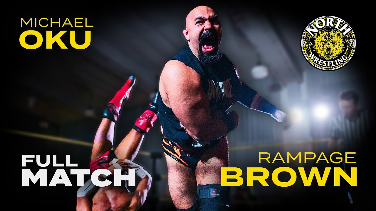 Майкл Оку против Рэмпейджа Брауна. ПОЛНЫЙ МАТЧ | (NORTH Wrestling, AEW, ROH)