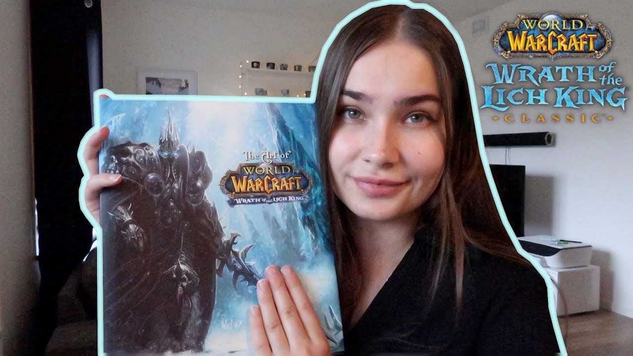 ASMR | World of Warcraft Wrath of the Lich King Art Book (Whispering + Page Turning)