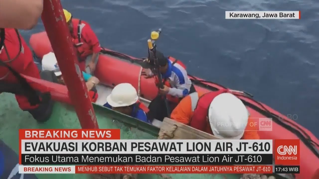 Proses Pencarian Badan Pesawat Lion Air JT-610