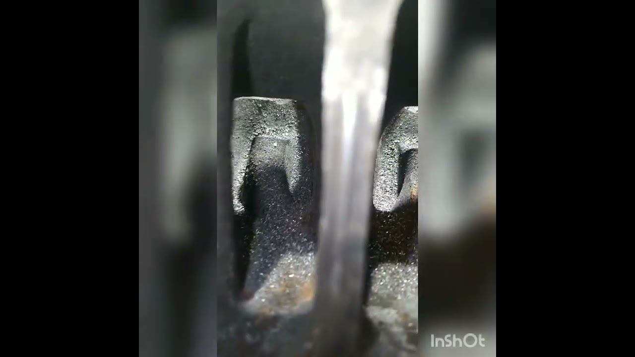 Mopar 308 heads , working the pushrod pinch.