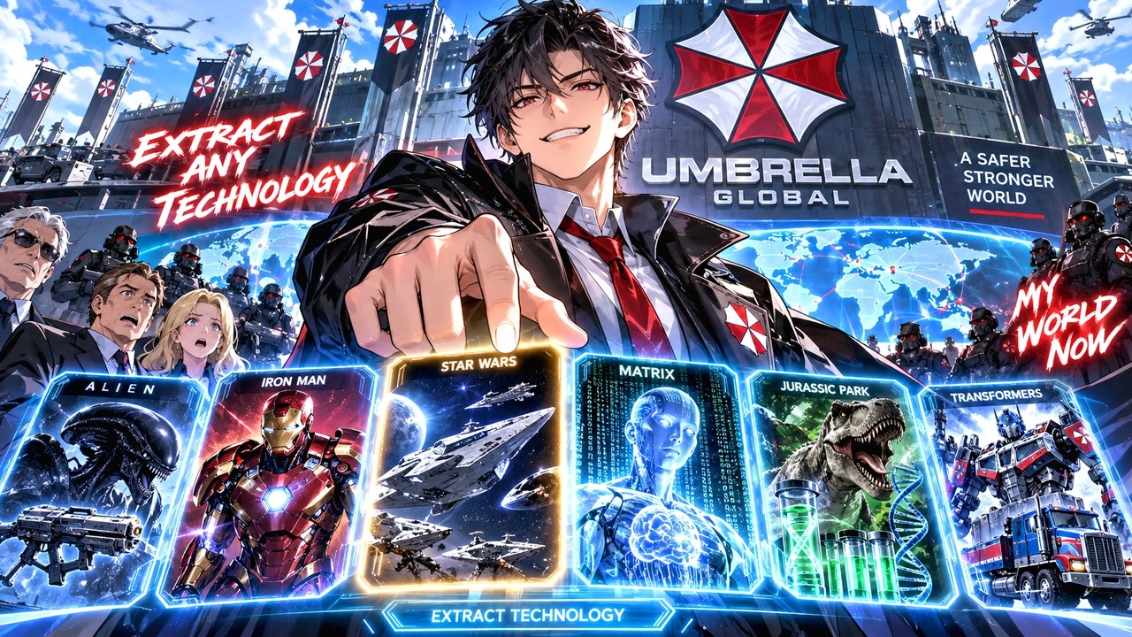 Boy Gets System That Extracts Technology from Movie Worlds, So He Builds Global Umbrella Corporation